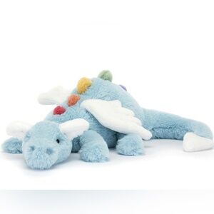 Jellycat Sky Dragon, Large, BNWT, Rare, Authentic Jellycat. Ships fast from USA